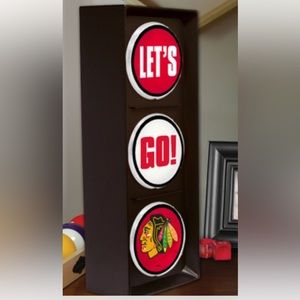 Chicago Blackhawks decor traffic light